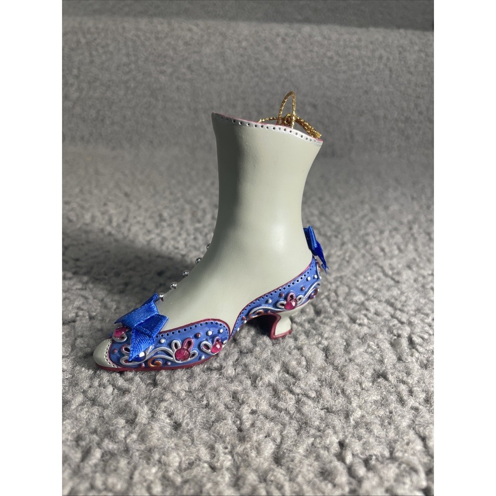 Ashton Drake HIGH BUTTON BEAUTY Shoe Ornament Joanna Widowska Heirloom Ornaments